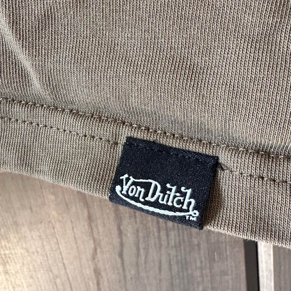 Von Dutch Khaki Green Long Sleeve Shirt - EUC - Picture 2 of 6